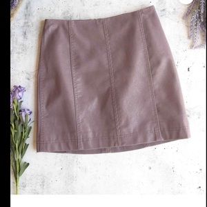 Free people vegan mini skirt